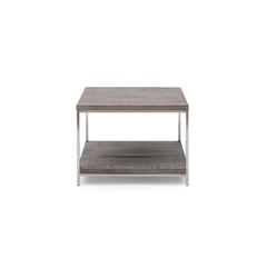 PAN Emirates Bamileke Wood End Table W/Shelf (61 x 61 x 46 cm)