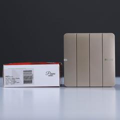 Milano 10A 4 Gang 2 Way Switch Gd Ps (3 x 3 cm)
