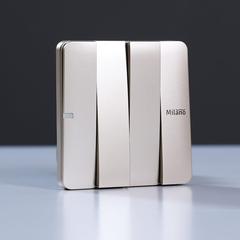 Milano 10A 4 Gang 2 Way Switch Gd Ps (3 x 3 cm)
