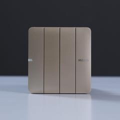 Milano 10A 4 Gang 2 Way Switch Gd Ps (3 x 3 cm)