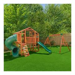 Kidkraft Boulder Bluff 2-in-1 Wooden Swing Set