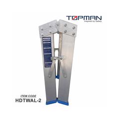 Topman Aluminum Heavy Duty 2-Step Double Sided Ladder, Hdtwal2 (58 x 39 x 23 cm)
