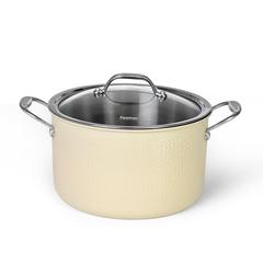 Fissman Brigitte Stainless Steel Stockpot W/Glass Lid (24 cm)