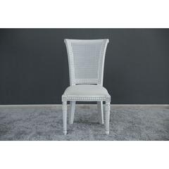 Buy Pan Emirates New Paris Fabric Wood Rattan Dining Chair 55 x