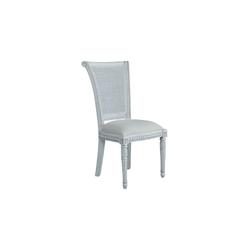 Pan Emirates New Paris Fabric Wood & Rattan Dining Chair (55 x 63 x 106 cm)