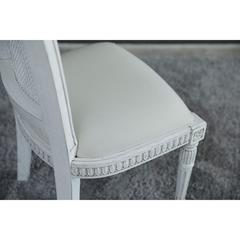 Pan Emirates New Paris Fabric Wood & Rattan Dining Chair (55 x 63 x 106 cm)