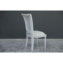 Pan Emirates New Paris Fabric Wood & Rattan Dining Chair (55 x 63 x 106 cm)