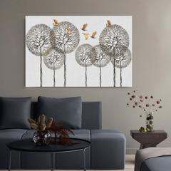 Danube Home Lorena Seven Black Trees Canvas Wall Art
