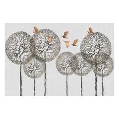 Danube Home Lorena Seven Black Trees Canvas Wall Art