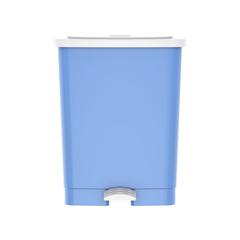 Cosmoplast Plastic Step-on Waste Bin W/Pedal (17 L, Sky Blue)