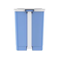 Cosmoplast Plastic Step-on Waste Bin W/Pedal (17 L, Sky Blue)