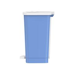 Cosmoplast Plastic Step-on Waste Bin W/Pedal (17 L, Sky Blue)