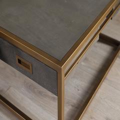 Pan Emirates Bulanburg Wood & Metal Coffee Table W/Drawer (90 x 90 x 39 cm)