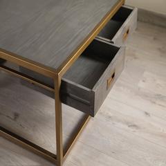 Pan Emirates Bulanburg Wood & Metal Coffee Table W/Drawer (90 x 90 x 39 cm)