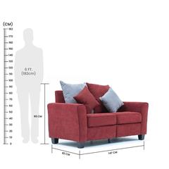 Alessandra 2-Seater Fabric Sofa Danube Home