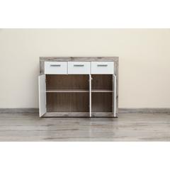 Pan Emirates Benwee Panel Board 3-Door Sideboard (118 x 36 x 92 cm)