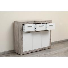 Pan Emirates Benwee Panel Board 3-Door Sideboard (118 x 36 x 92 cm)