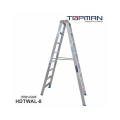 Topman Aluminum Heavy Duty 8-Step Double Sided Ladder, Hdtwal8 (237 x 57 x 23 cm)