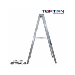 Topman Aluminum Heavy Duty 8-Step Double Sided Ladder, Hdtwal8 (237 x 57 x 23 cm)