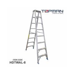 Topman Aluminum Heavy Duty 8-Step Double Sided Ladder, Hdtwal8 (237 x 57 x 23 cm)