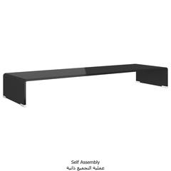 طاولة تلفاز زجاجاية أسود 100x30x13 سم فيدا إكس إل