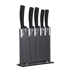 Bergner Seki Non-Stick Stainless Steel Knife Set W/Stand (6 Pc.)