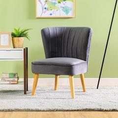 Danube Home Gord Wood & Fabric Accent Chair (64 x 66 x 80 cm)