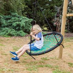 Dynamic Sports Masked Weaver Wooden Nest Swing Set