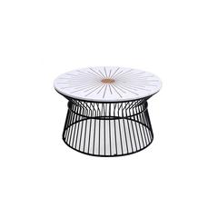 Pan Emirates Towner Metal & Marble Coffee Table (80 x 80 x 45 cm)