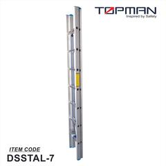 Topman Aluminum Double Section Straight 7-Step Ladder, DSSTAL-7 (420 x 40 x 406 cm)