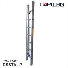 Topman Aluminum Double Section Straight 7-Step Ladder, DSSTAL-7 (420 x 40 x 406 cm)