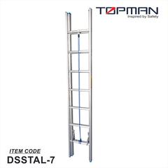 Topman Aluminum Double Section Straight 7-Step Ladder, DSSTAL-7 (420 x 40 x 406 cm)