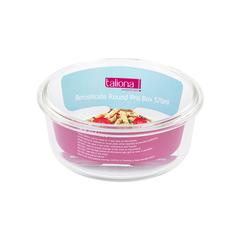 Taliona Boro Pro Borosilicate Glass Food Container (570 ml, Round)