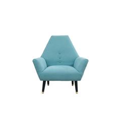 Pan Emirates Patia Fabric & Wood Accent Chair (86 x 86 x 93 cm)