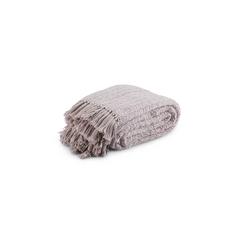 Pan Emirates Prima Throw With Fringes (130 x 170 cm, Khaki)