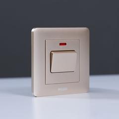 مفتاح كهرباء DP 20A مع مؤشر نيون Gd Ps ميلانو (3 × 3 سم)
