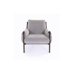 Pan Emirates Chiesa Fabric & Wood Accent Chair (87 x 90  x 84 cm)