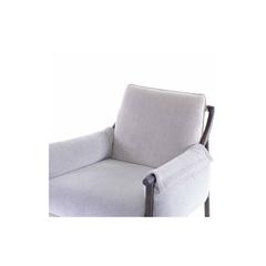 Pan Emirates Chiesa Fabric & Wood Accent Chair (87 x 90  x 84 cm)
