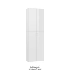 vidaXL Office Cabinet High Gloss White 60x32x190 cm Engineered Wood