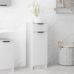 vidaXL Bathroom Cabinet White 32x34x90 cm Engineered Wood