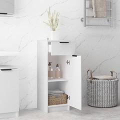 vidaXL Bathroom Cabinet White 32x34x90 cm Engineered Wood