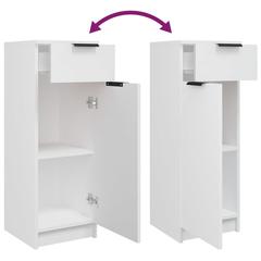 vidaXL Bathroom Cabinet White 32x34x90 cm Engineered Wood