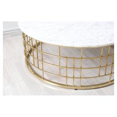 Pan Emirates Finnell Metal & Marble Coffee Table (106 x 106 x 42 cm)
