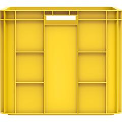 Cosmoplast Plastic Storage Crate (71.5 L, Yellow)