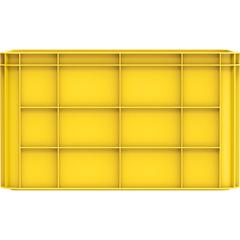 Cosmoplast Plastic Storage Crate (71.5 L, Yellow)