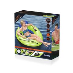 Bestway CoolerZ Luxury Lounge Pool Float Seat (119 cm, Blue/White)