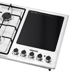 Geepas Build In 4 Burners Gas Cooker W/Electric Hot Plate Hob, GGC31036