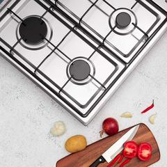 Geepas Build In 4 Burners Gas Cooker W/Electric Hot Plate Hob, GGC31036