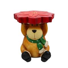 Fairy Dust Polyresin Reindeer Stool W/LED Lights (47 x 31 x 31 cm)