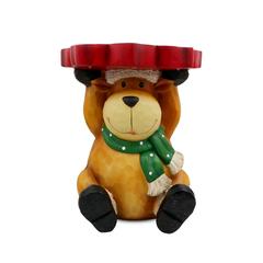 Fairy Dust Polyresin Reindeer Stool W/LED Lights (47 x 31 x 31 cm)